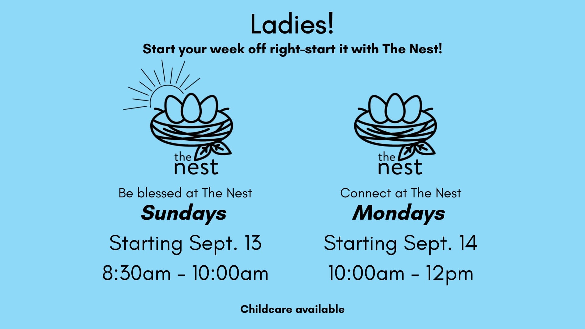 The Nest Slides_Sunday & Monday The Nest Slides_Sunday & Monday