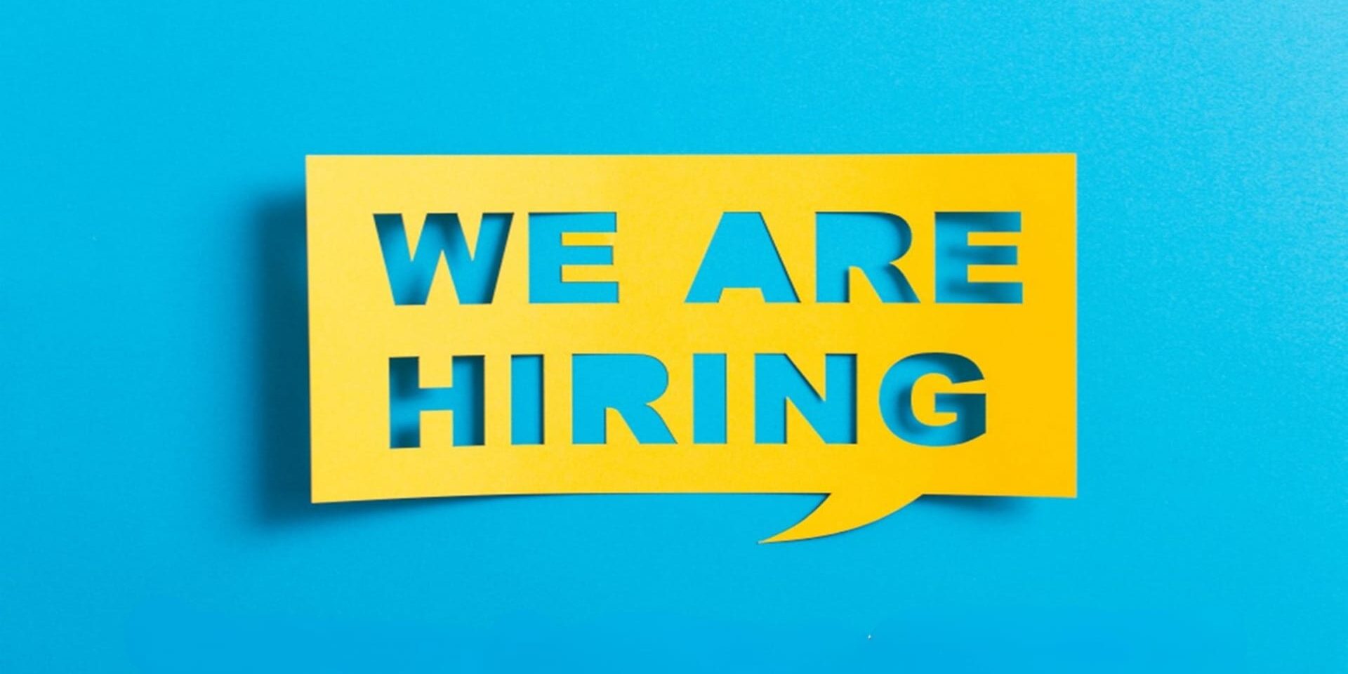 We're hiring slide